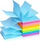 Pop Up Sticky Notes, 8 Bright Multi Colors,Accordion Self-Stick Notes, Purple Sticky Notes 8 Pads 80 Sheet/Pad